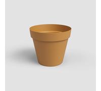 Artevasi Capri, vaso da fiori in plastica, 40 cm, colore Giallo Miele