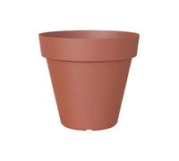 Artevasi Capri, Vaso rotondo in plastica, 40cm, Colore terracotta