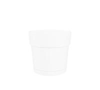 Artevasi Capri Wide Pot, Riserva d'Acqua, Vaso in plastica, Bianco, 30cm