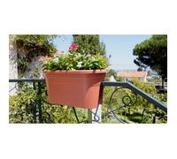 ARTEVASI Fioriera da balcone Venezia - 30 x 60 x H 27 cm - 18 L - Grigio antracite
