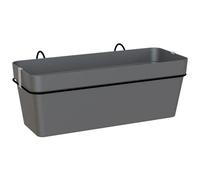 ARTEVASI - Kit Fioriera Da Balcone Capri Re 50cm V2 Antracite 50,2 X 28,5 X H20 Cm - 1,45l