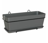 Artevasi - Set di vasi da fiori capri 50 cm v2 antracite 50,2 x 28,5 x altezza 20,7 cm - 1,54 l