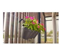 ARTEVASI Vaso da balcone Capri Individ - 30,5 x 54 x H 28 cm - 11 L - Grigio antracite