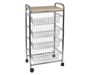 Artex ELEGANCE 4 Carrello porta vivande Cromo