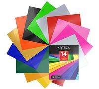 ARTEZA - Pellicola in vinile per trasferimento termico, 25,4 x 30,5 cm, confezione da 14 fogli, versatile, carta vinilica per il trasferimento a caldo di immagini con il ferro da stiro