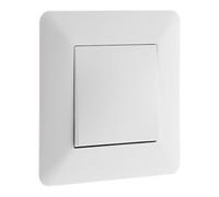 Artezo - Interruttore a Deviatore 10A Max - Installazione Incassata Compatibile con Scatola da Incasso - Design Moderno con Regolazione Millimetrica - Bianco - 86x86mm