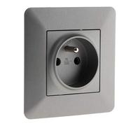 Artezo Presa 2P+T 16A Titanio, 1 Pezzo