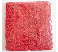 Artfen 144 mini rose artificiali per fai da te, accessori per matrimoni, fermagli per capelli da sposa, fasce per capelli (parte inferiore aggiungere garza), colore rosso