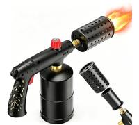 ARTFLAMM Potente torcia a propano con blocco di sicurezza, torcia da cucina con fiamma regolabile e prese d'aria di raffreddamento, torcia da cucina per grill, sous vide, accendino a carbone