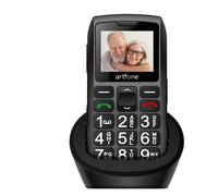 Artfone C1+4G 1.8" Tasti Grandi SOS Base Ricarica 4G Nero