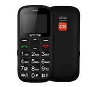 artfone CS181 Nero - Telefono Cellulare per Anziani con Tasti Grandi丨Funzione SOS丨Chiamata Rapida丨USB - C丨Funzione di orario丨1.8" Display丨Doppia SIM GSM Cellulare senior丨Volume alto丨FM Radio丨Torcia