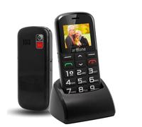 artfone CS182 Nero - Telefono Cellulare per Anziani con Tasti Grandi丨Funzione SO