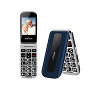 artfone F20 Telefono Cellulare per Anziani丨GSM Flip Telefoni Cellulari con Tasti Grandi丨2.4" Display丨Funzione SOS丨Volume Alto丨Doppia SIM丨Batteria da 1300 mAh丨Funzione di orario丨Torcia丨Radio - Blu