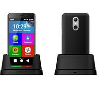 artfone SMART_500 4G Smartphone Anziani Icone Grandi丨Display HD 5 pollici丨Pulsante SOS丨Android 12丨Fotocamera posteriore 13MP丨Batteria 2800mAh丨WI-FI丨GPS丨Cellulare per anziani con Whatsapp - Nero