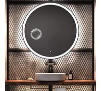 Artforma Specchio Rotondo da Bagno Controluce LED | 70 cm | su Misura | Personalizza Specchio Tondo da Parete Bagno | LED Premium | Colore LED - Bianco Freddo/Caldo | L76