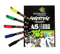 Artgecko A5 Sketchbook Freestyle Carta Bianco 10 Fogli PC-1MR Set Base 5