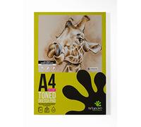 Artgecko Pro Toned Tan - Blocco da disegno, formato A4, 30 fogli, 200 g/m²