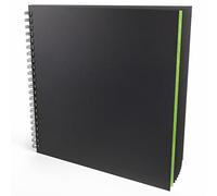 Artgecko Shady Album per Schizzi 300x300mm Piazza 80 Pagine (40 Fogli) 200gsm Acid Carta Libero di Nero