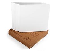 Artgeo FSC 20 x 20cm Pannello di tela di 3mm, confezione da 8