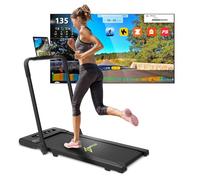 ArtGo GIOTTO Tapis Roulant Elettrico Salvaspazio, Pieghevole con APP Bluetooth per Kinomap, Zwift, BitGym, Tapis Roulant Compatto, ASSISTENZA ITALIA, Nero