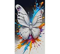 ARTGOTO Diamond Painting Quadrati Adulti Grandi Dimensioni Kit Completo,Pittura Diamante Adulti 40x70cm Farfalla A,Fornito con Diamond Painting Quadrato Accessori per la Decorazione Degli Ambienti