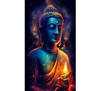 ARTGOTO Diamond Painting Quadrati Adulti Grandi Dimensioni Kit Completo,Pittura Diamante Adulti 40x70cm Buddha B,Fornito con Diamond Painting Quadrato Accessori per la Decorazione Degli Ambienti