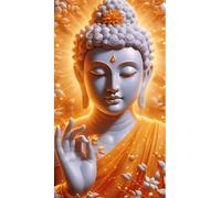ARTGOTO Diamond Painting Quadrati Adulti Grandi Dimensioni Kit Completo,Pittura Diamante Adulti 40x70cm Buddha A,Fornito con Diamond Painting Quadrato Accessori per la Decorazione Degli Ambienti