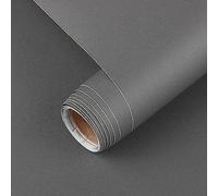 Arthome Grau Matt 44cmx3m Klebefolie Möbel, Abziehen und Aufkleben Selbstklebende Tapete dekorative Vinyl möbelfolie für Möbel Küche Schränke Möbel Tische Wand Modern DIY Wandverkleidung