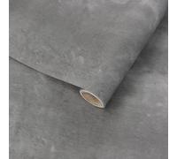 Arthome Scuro Grigio Cemento Carta da Parati Pellicola Adesiva per mobili 40cmx10m Autoadesiva Impermeabile Cemento Decorativo Film vinile per Mobili Studi Uffici Uegozi Ristoranti Piano di lavoro