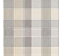 Arthouse Country Check Wallpaper Tartan Fabric Effect Stripes Pastel Colours