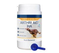 ArthriAid HA Omega Joint Powder per cani e gatti (400 g) - Glucosamina, condroitina, MSM, acido ialuronico e Omega 3 - Supporta la salute e la mobilità delle articolazioni