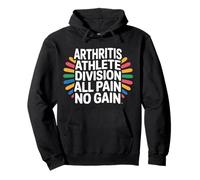 Arthritis Athlete Division all Pain No Gain - Felpa con Cappuccio