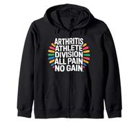 Arthritis Athlete Division all Pain No Gain - Felpa con Cappuccio