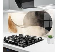 ARTHUB® Paraschizzi Cucina in Vetro temperato 60x120 cm, Abstract Circle Painting | Protezione Contro Gli Schizzi, Protezione murale per fornelli, Vetro temperato, Astratto, Astratto con Linee
