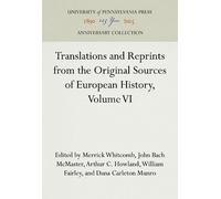 Arthur C. Howla Translations and Reprints from the Original S (Copertina rigida)