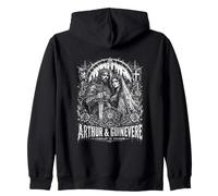 Arthur E Guinevere Camelot in Ombra Gotico Felpa con Cappuccio