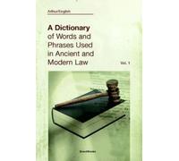 Arthur English A Dictionary of Words and Phrases Used in Ancient and (Tascabile)
