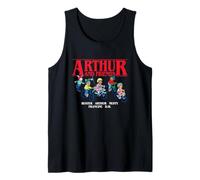 Arthur Friends on Bikes Group Pose Cartoon Canotta