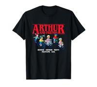 Arthur Friends on Bikes Group Pose Cartoon Maglietta