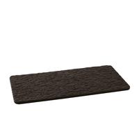 Arthur Krupp Black Clay Piatto Rettangolare Nero In Ceramica 35,5x18 cm