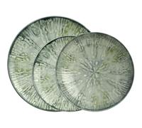 ARTHUR KRUPP Set 12 Pezzi Servizio Piatti Tavola Fusion Grey Porcellana