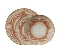 Arthur Krupp Sunlight Red Gres Geschirrset 12-tlg