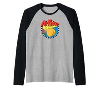 Arthur Logo with Fist Cartoon Maglia con Maniche Raglan