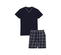 ARTHUR - Pyjacourt Star - Set Pigiama da uomo - Maglietta con scollo a V, maniche corte + fondo elasticizzato - 100% cotone e comfort
