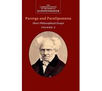 Arthur Schopenh Schopenhauer: Parerga and Paralipomena: Volu (Copertina rigida)