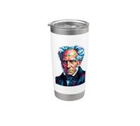 Arthur Schopenhauer Bicchiere termico in acciaio inox doppia parete