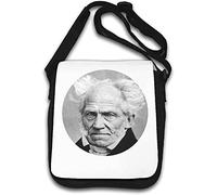 Arthur Schopenhauer German Life Philosopher Photo Borsa a tracolla bianca