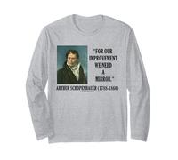 Arthur Schopenhauer Il Nostro miglioramento Abbiamo Bisogno di Una Citazione speculare Maglia a Manica