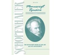Arthur Schopenhauer Schopenhauer: Manuscript Remains (V4) (Copertina rigida)