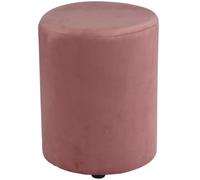 Arti Casa Pouf rotondo in velluto - Pouf salotto e camera da letto - Pouf in velluto 28 x 36 cm - Sgabello compatto per toeletta - Poggiapiedi elegante - Sgabello pouf in velluto - Rosa